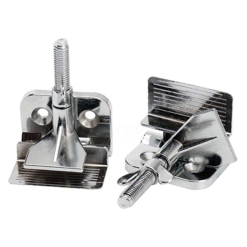 INTBUYING Screen Frame Butterfly Hinge Clamps Screen Printing Clamp Galvanized Alloy 2PCs with Screw DIY Tool - Image 3